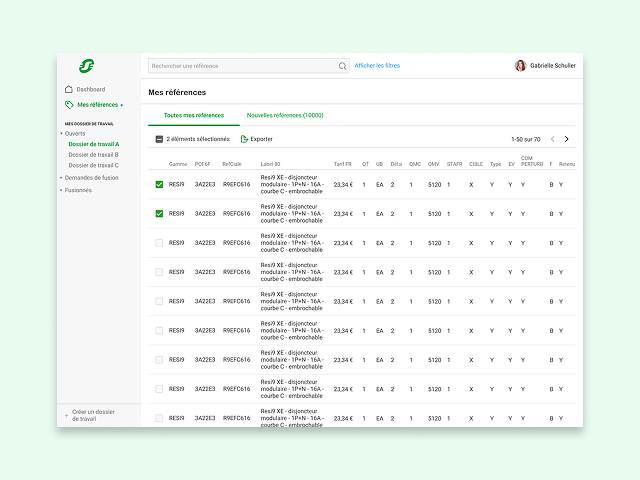 Interface Schneider Electric